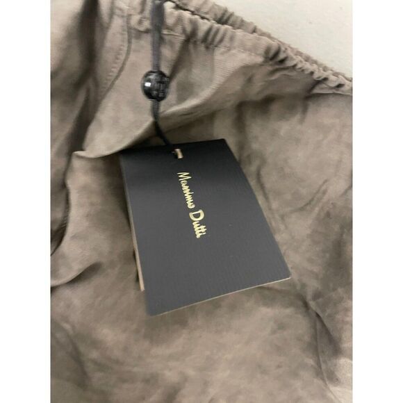 Massimo Dutti Womens Midi Skirt Large L Brown wrinkle effect flowy 5219/869 NWT - Picture 7 of 11